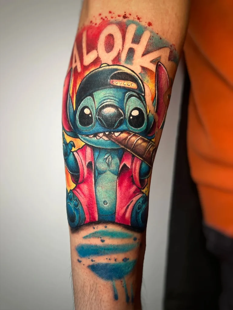 Tatuaż bajka stitch warszawa